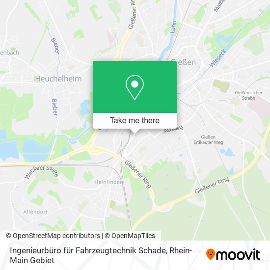 Ingenieurbüro für Fahrzeugtechnik Schade map