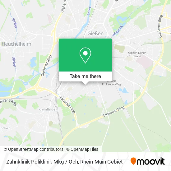 Карта Zahnklinik Poliklinik Mkg / Och