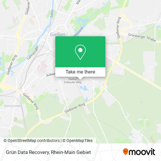 Grün Data Recovery map