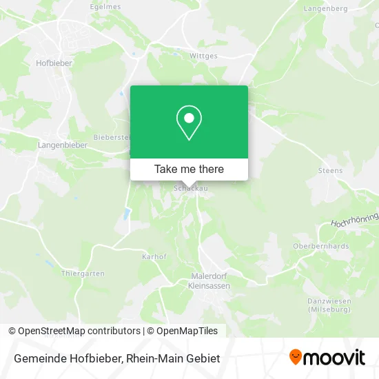Карта Gemeinde Hofbieber