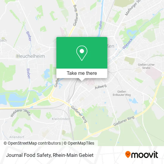 Карта Journal Food Safety