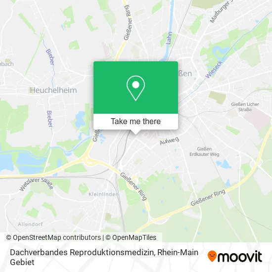 Карта Dachverbandes Reproduktionsmedizin