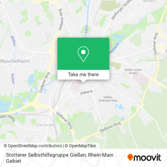 Карта Stotterer Selbsthilfegruppe Gießen