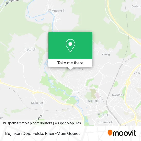 Карта Bujinkan Dojo Fulda