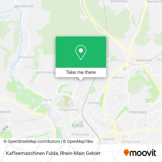 Карта Kaffeemaschinen Fulda