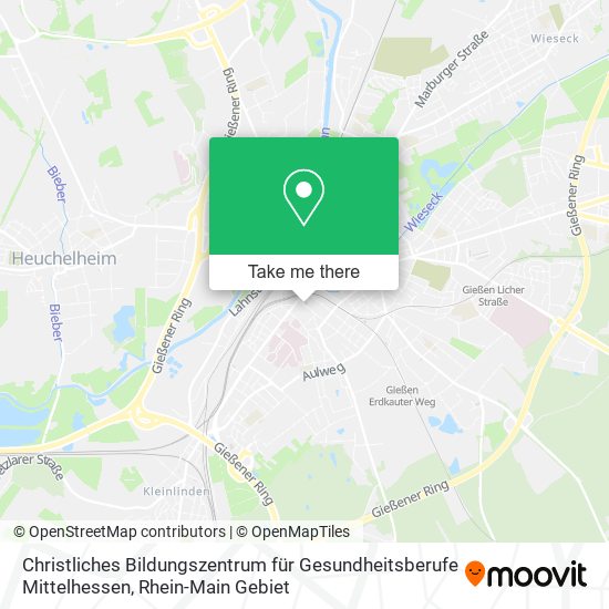 Christliches Bildungszentrum für Gesundheitsberufe Mittelhessen map