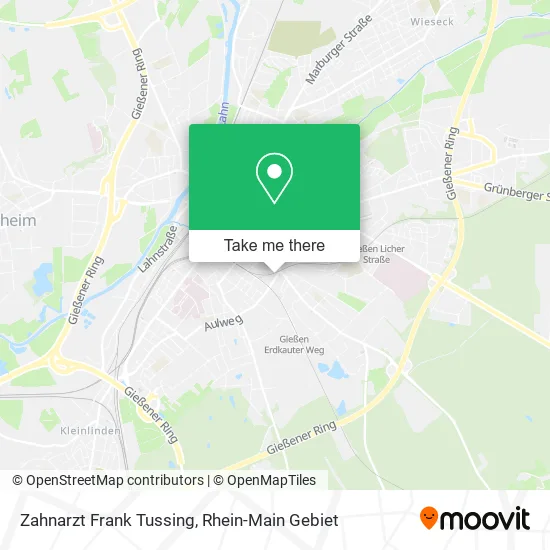 Карта Zahnarzt Frank Tussing