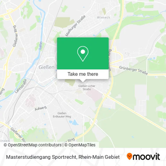 Карта Masterstudiengang Sportrecht