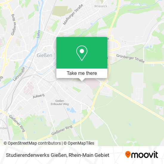 Studierendenwerks Gießen map