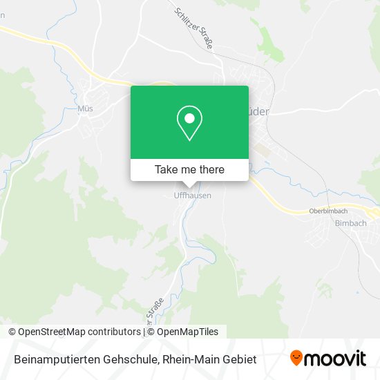 Beinamputierten Gehschule map
