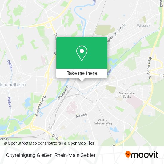Cityreinigung Gießen map