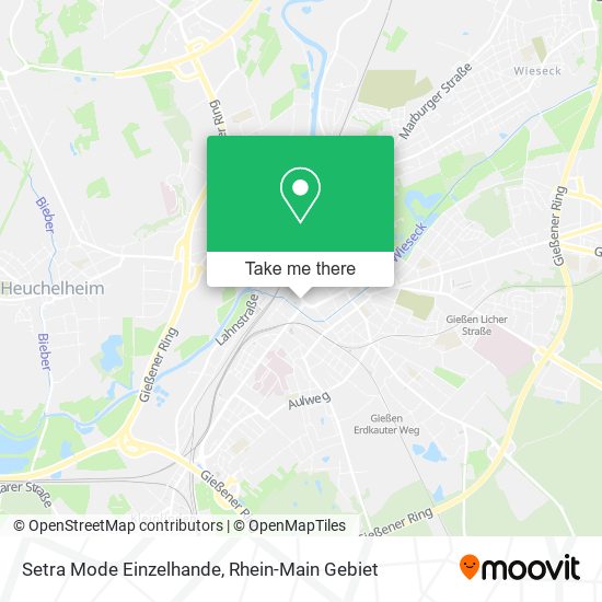 Setra Mode Einzelhande map