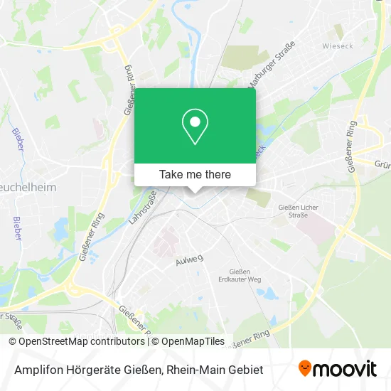 Карта Amplifon Hörgeräte Gießen