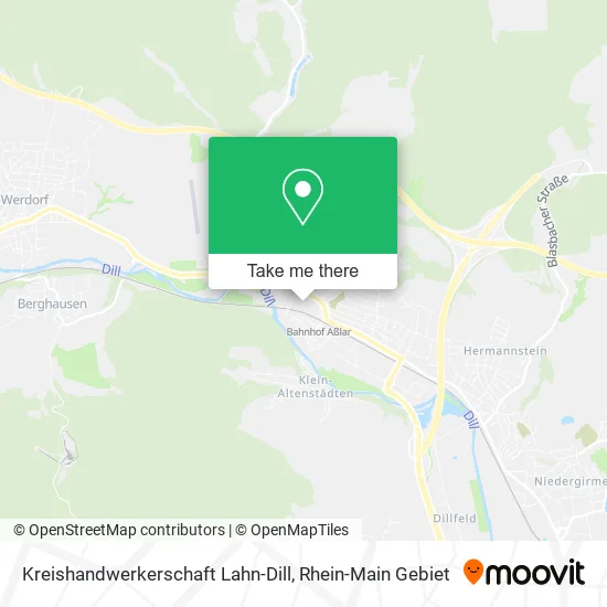 Карта Kreishandwerkerschaft Lahn-Dill