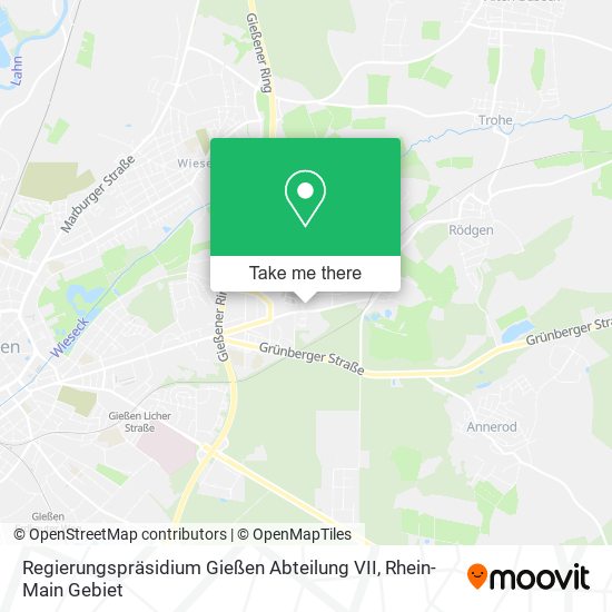 Regierungspräsidium Gießen Abteilung VII map