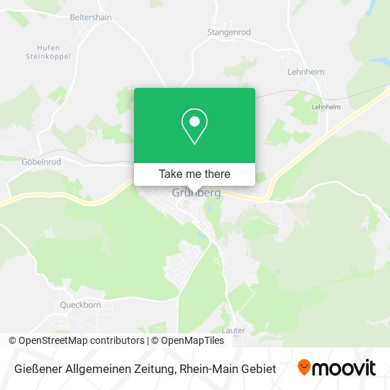 Карта Gießener Allgemeinen Zeitung