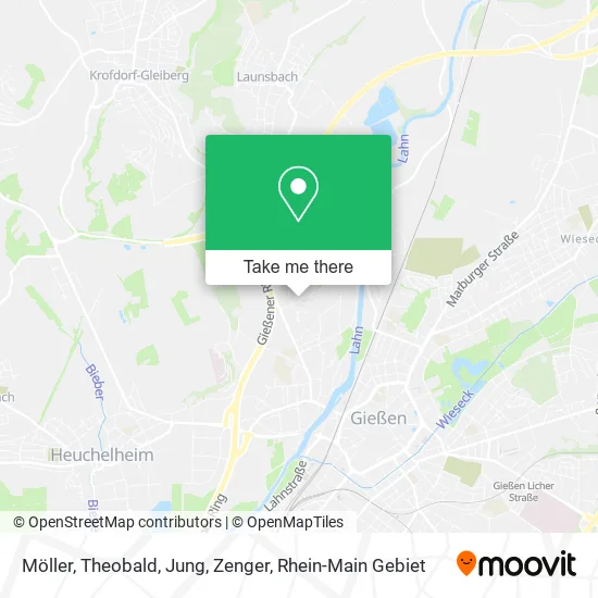 Карта Möller, Theobald, Jung, Zenger