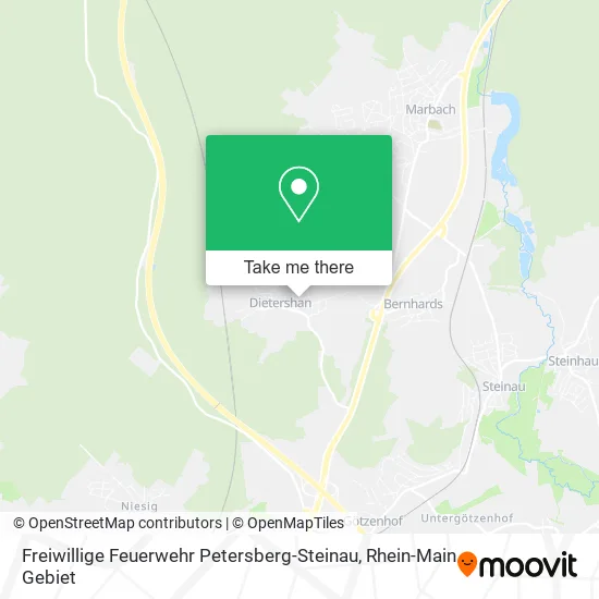 Карта Freiwillige Feuerwehr Petersberg-Steinau