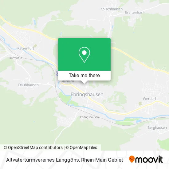 Карта Altvaterturmvereines Langgöns