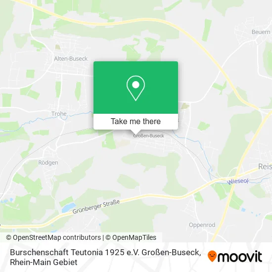 Карта Burschenschaft Teutonia 1925 e.V. Großen-Buseck