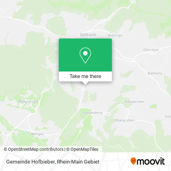 Карта Gemeinde Hofbieber