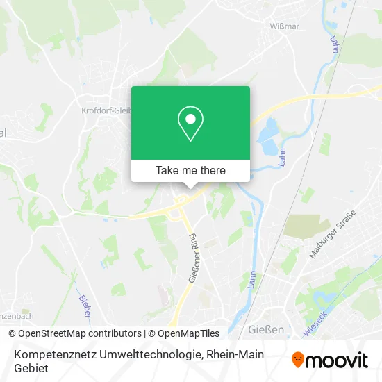 Карта Kompetenznetz Umwelttechnologie