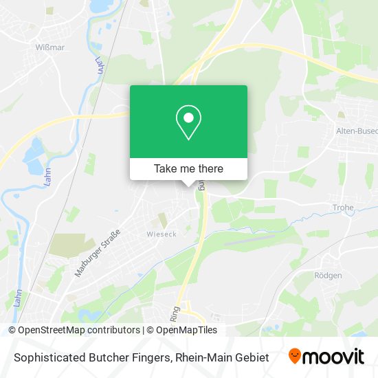 Sophisticated Butcher Fingers map