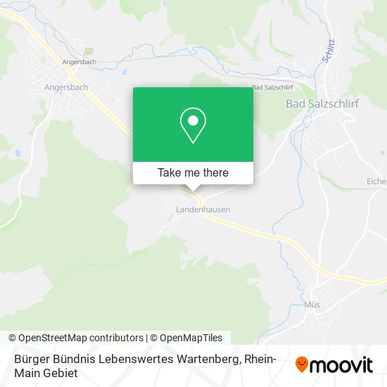 Bürger Bündnis Lebenswertes Wartenberg map