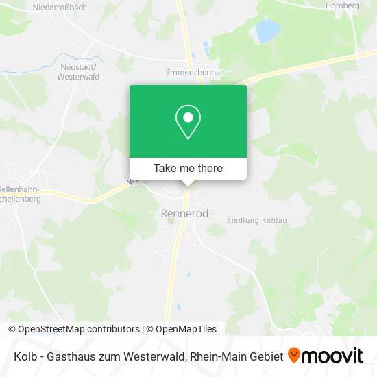 Карта Kolb - Gasthaus zum Westerwald