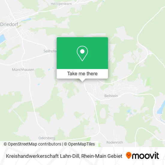 Карта Kreishandwerkerschaft Lahn-Dill