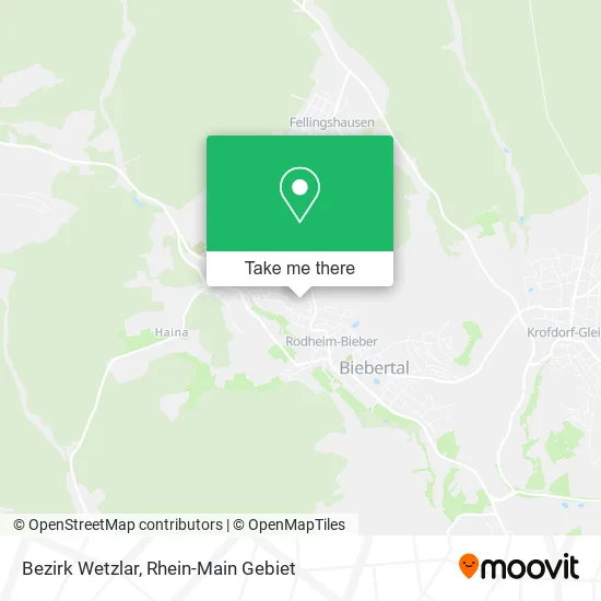Карта Bezirk Wetzlar