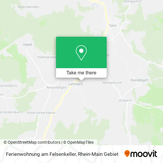 Карта Ferienwohnung am Felsenkeller