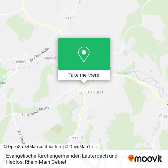 Evangelische Kirchengemeinden Lauterbach und Heblos map
