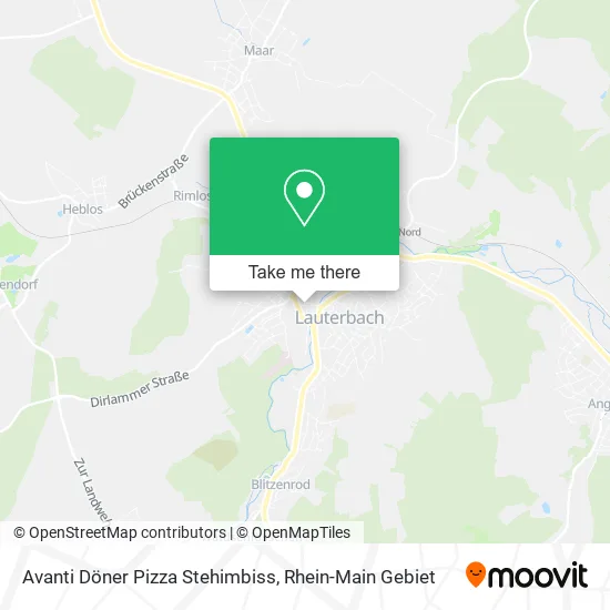 Карта Avanti Döner Pizza Stehimbiss
