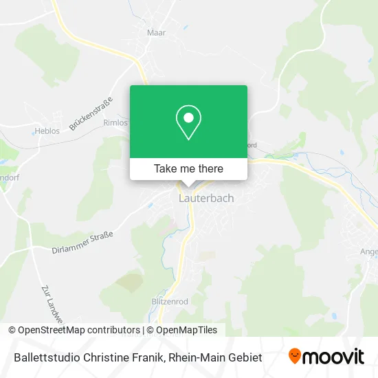 Карта Ballettstudio Christine Franik
