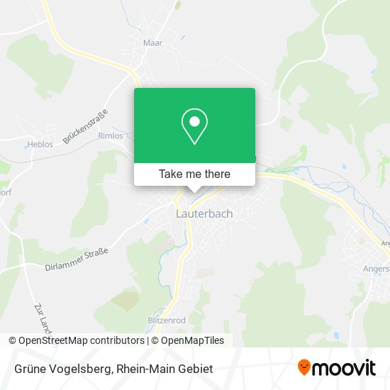 Grüne Vogelsberg map