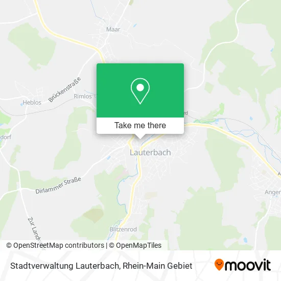 Карта Stadtverwaltung Lauterbach