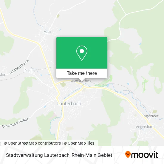 Карта Stadtverwaltung Lauterbach