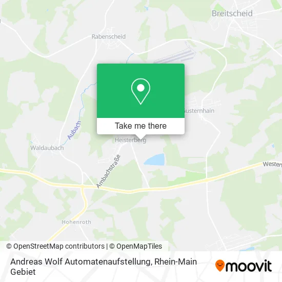 Карта Andreas Wolf Automatenaufstellung