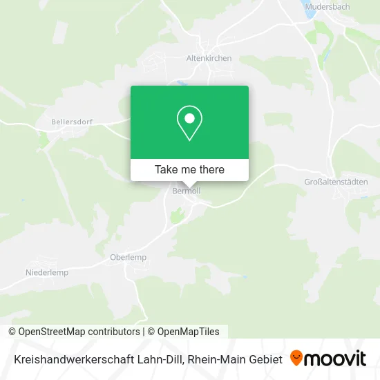 Карта Kreishandwerkerschaft Lahn-Dill