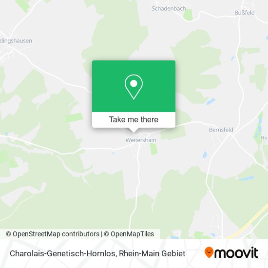 Charolais-Genetisch-Hornlos map
