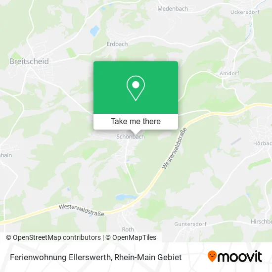 Карта Ferienwohnung Ellerswerth