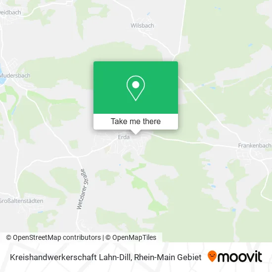Карта Kreishandwerkerschaft Lahn-Dill