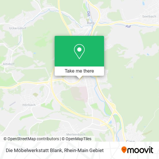 Die Möbelwerkstatt Blank map