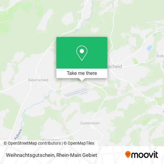 Карта Weihnachtsgutschein
