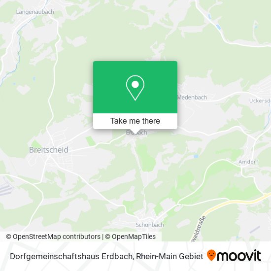Dorfgemeinschaftshaus Erdbach map