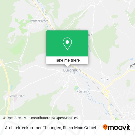Architektenkammer Thüringen map