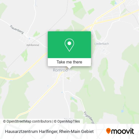 Hausarztzentrum Harlfinger map