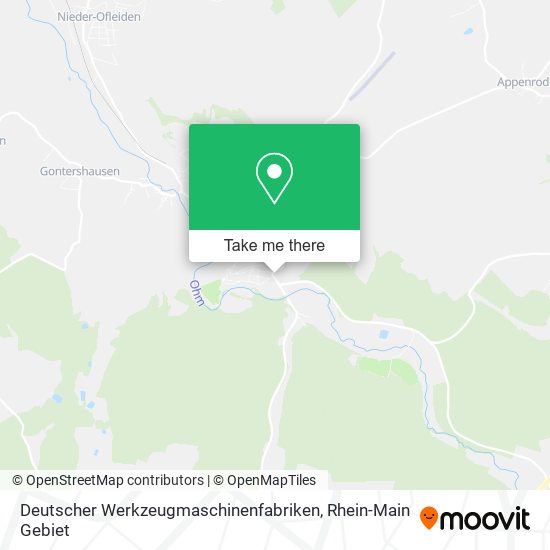 Deutscher Werkzeugmaschinenfabriken map