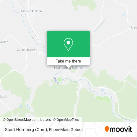 Карта Stadt Homberg (Ohm)